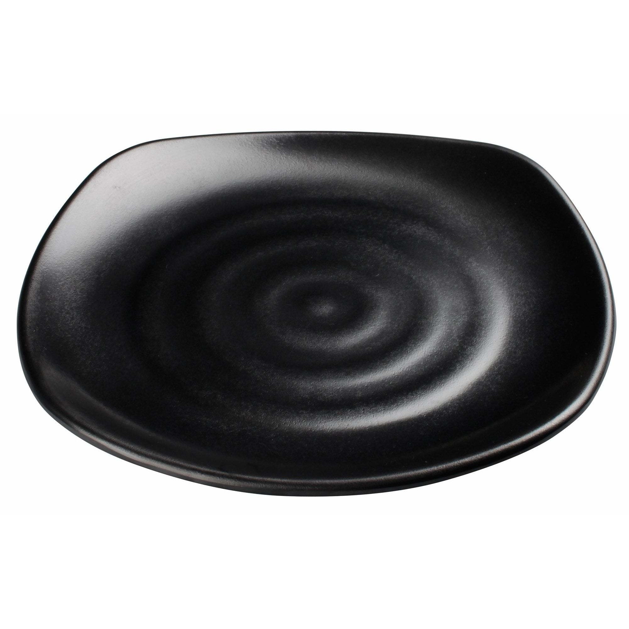 Winco - WDM013-303 - 10-3/4" Melamine Square Plate, Black, 24pcs/case - Dinnerware - Maltese & Co New and Used  restaurant Equipment