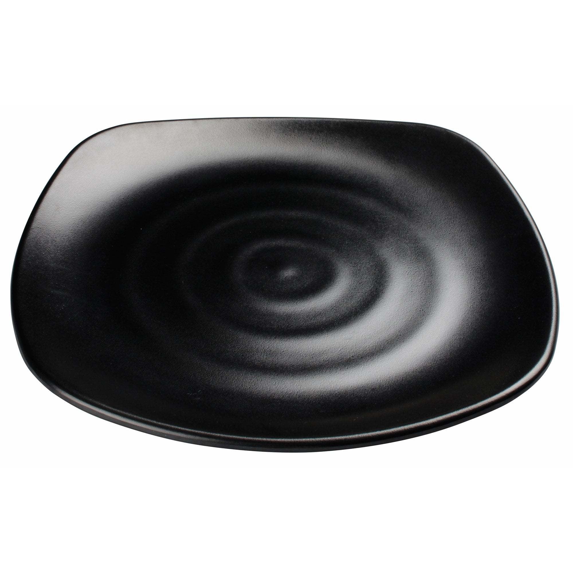 Winco - WDM013-305 - 12-3/4" Melamine Square Plate, Black, 12pcs/case - Dinnerware - Maltese & Co New and Used  restaurant Equipment