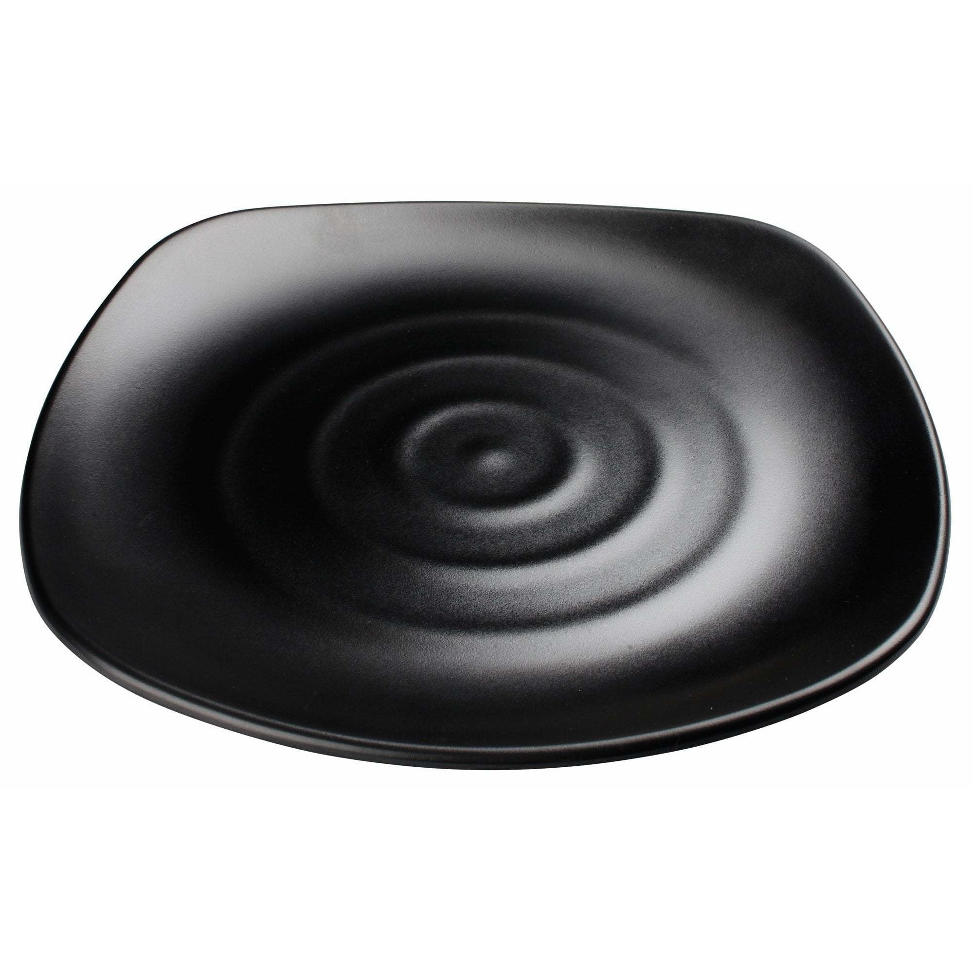 Winco - WDM013-306 - 13-3/4" Melamine Square Plate, Black, 12pcs/case - Dinnerware - Maltese & Co New and Used  restaurant Equipment