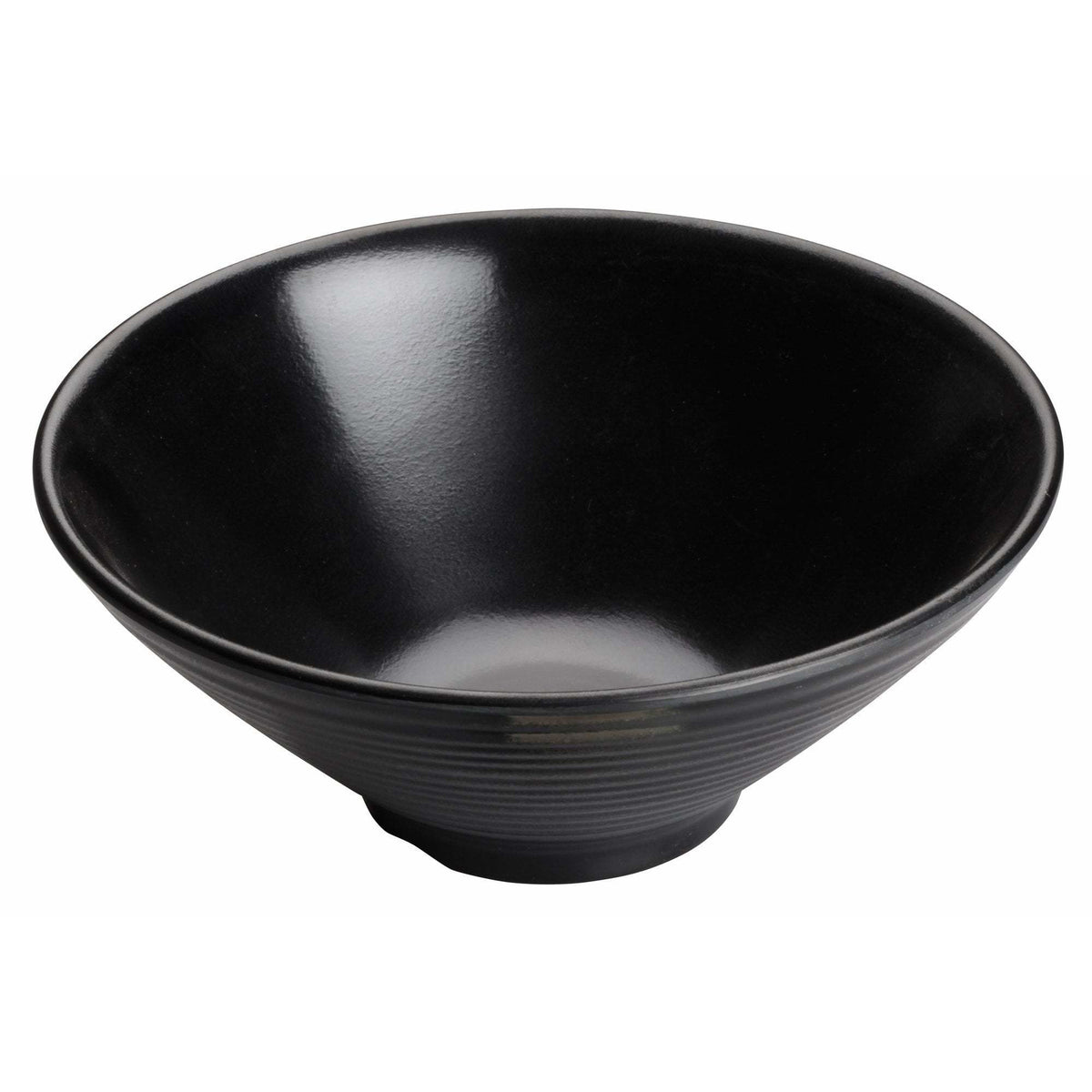 Winco - WDM014-303 - 8"Dia Melamine Bowl, Black, 24pcs/case - Dinnerware - Maltese & Co New and Used restaurant Equipment
