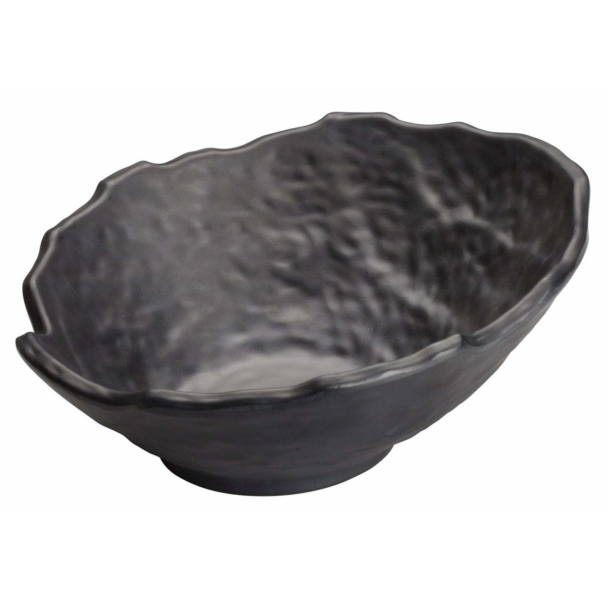 Winco - WDM019-308 - 9"Dia Melamine Angled Bowl, Black, 12pcs/case - Dinnerware - Maltese & Co New and Used restaurant Equipment
