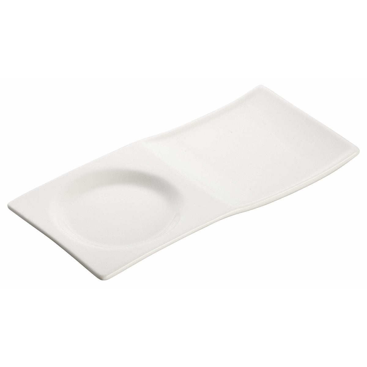 Winco - WDP012-101 - 8" x 3-3/4" Porcelain Tray, Bright White, 36 pcs/case - Dinnerware - Maltese & Co New and Used restaurant Equipment