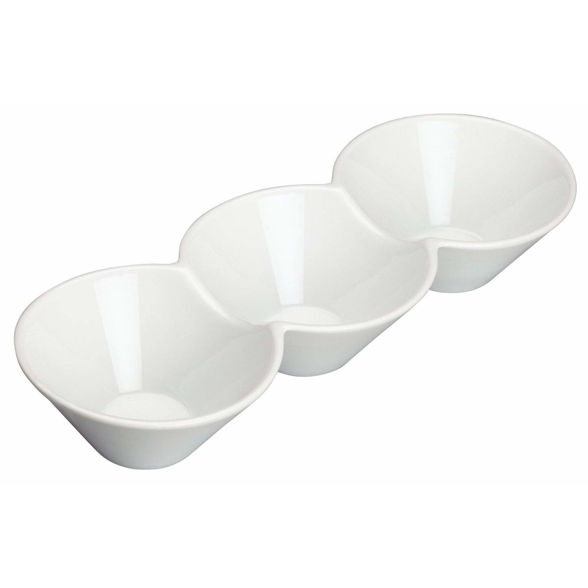 Winco - WDP017-102 - 13-1/4" x 5" Porcelain Trio Bowl, Durable White, 12 pcs/case - Dinnerware - Maltese & Co New and Used restaurant Equipment