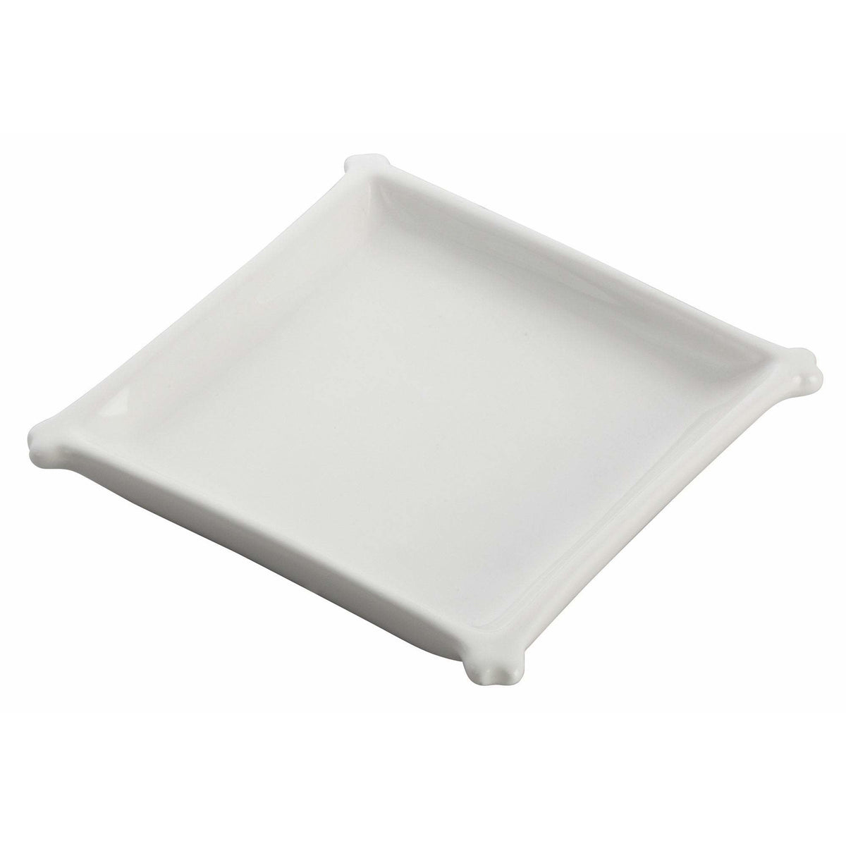 Winco - WDP018-101 - 4-1/4" Porcelain Square Dish, Bright White, 36 pcs/case - Dinnerware - Maltese & Co New and Used restaurant Equipment
