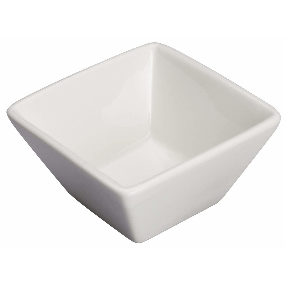 Winco - WDP021-105 - 3-1/8" Porcelain Square Mini Bowl, Bright White, 36 pcs/case - Dinnerware - Maltese & Co New and Used restaurant Equipment