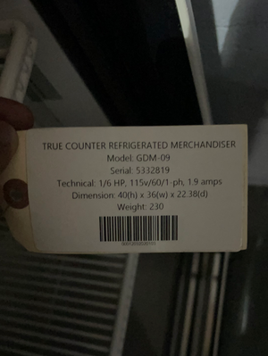 TRUE GDM-09 COUNTER COOLER MERCHANDISER - Maltese & Co