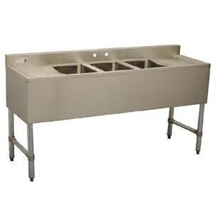 Stortec - Underbar Sink, 3-compartment- SS-BAR3B60LR-122716-N - Maltese & Co New and Used restaurant Equipment