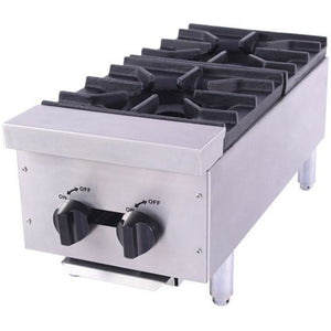 Venancio - 12" Gas Hot Plate - 2 Burner Controls - FA2M - Maltese & Co New and Used  restaurant Equipment 