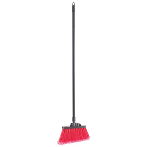 Winco BRAF-9R-H 48"L Lobby Broom w/ Angle Bristles & Black Handle