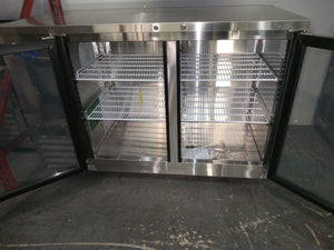 Atosa - MBB59G-GR - 48" 2 Glass Door Back Bar Cooler, Stainless Steel - Maltese & Co