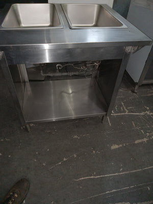 Used 2 Well Gas Steam Table - Maltese & Co