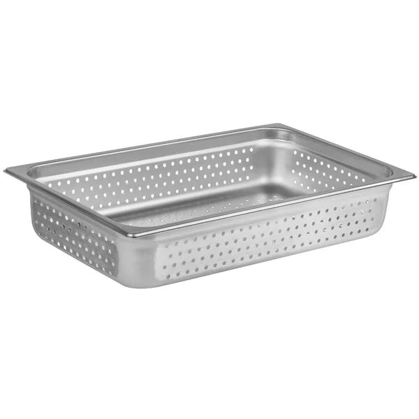 FULL SIZE 4'' DEEP PERFORATED 24 GAUGE STEAM PANS - Maltese & Co