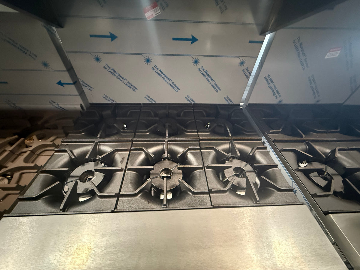 Venancio R36ST-36B Gas 36" 6 Burner Restaurant Range - Maltese & Co