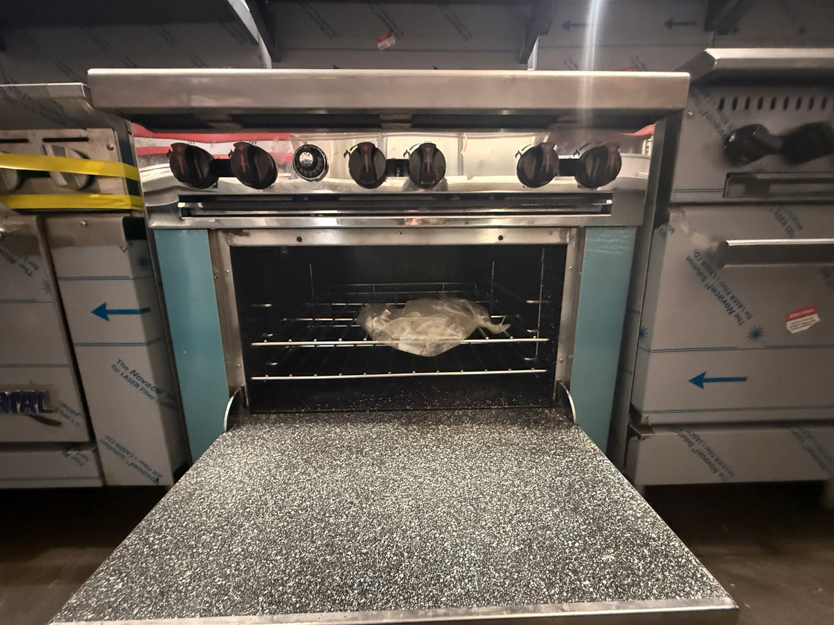 Venancio R36ST-36B Gas 36" 6 Burner Restaurant Range - Maltese & Co