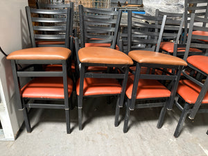 17 Used Restaurant Dining Chairs (Reddish Brown)