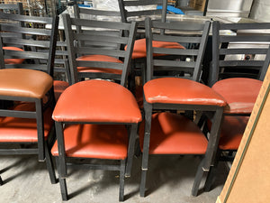 17 Used Restaurant Dining Chairs (Reddish Brown)