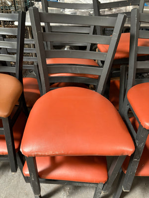 17 Used Restaurant Dining Chairs (Reddish Brown)