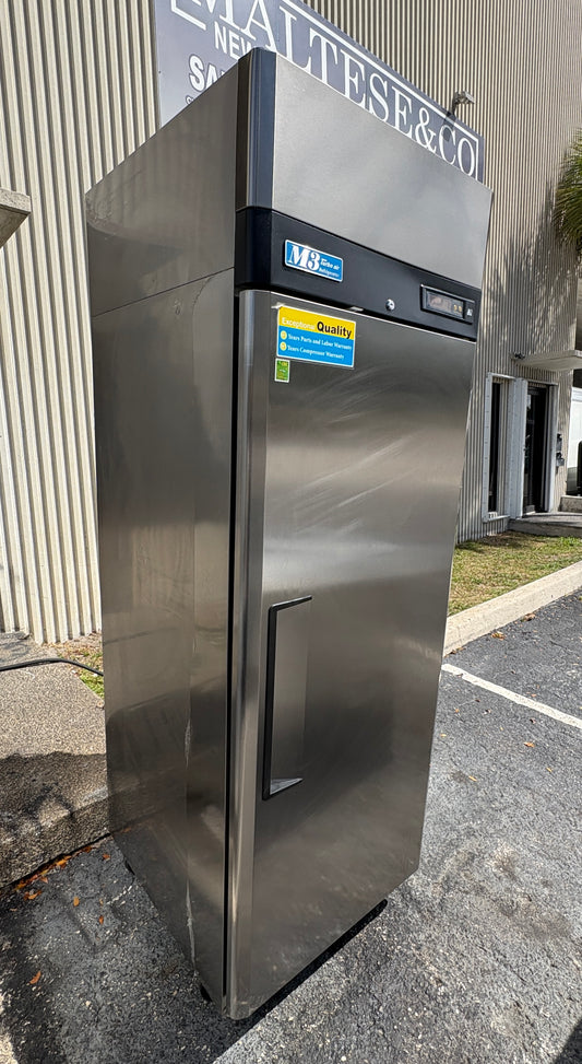 One Door Stainless Steel Refrigerator - Turbo Air - M3R24-1 - Maltese & Co
