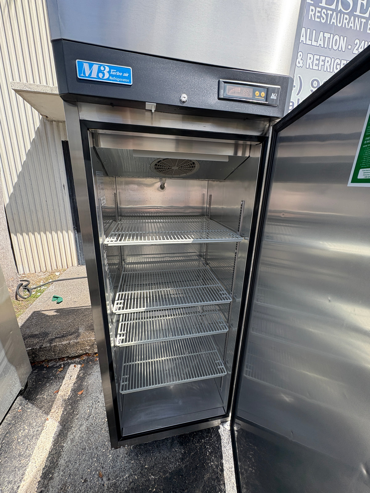 One Door Stainless Steel Refrigerator - Turbo Air - M3R24-1 - Maltese & Co