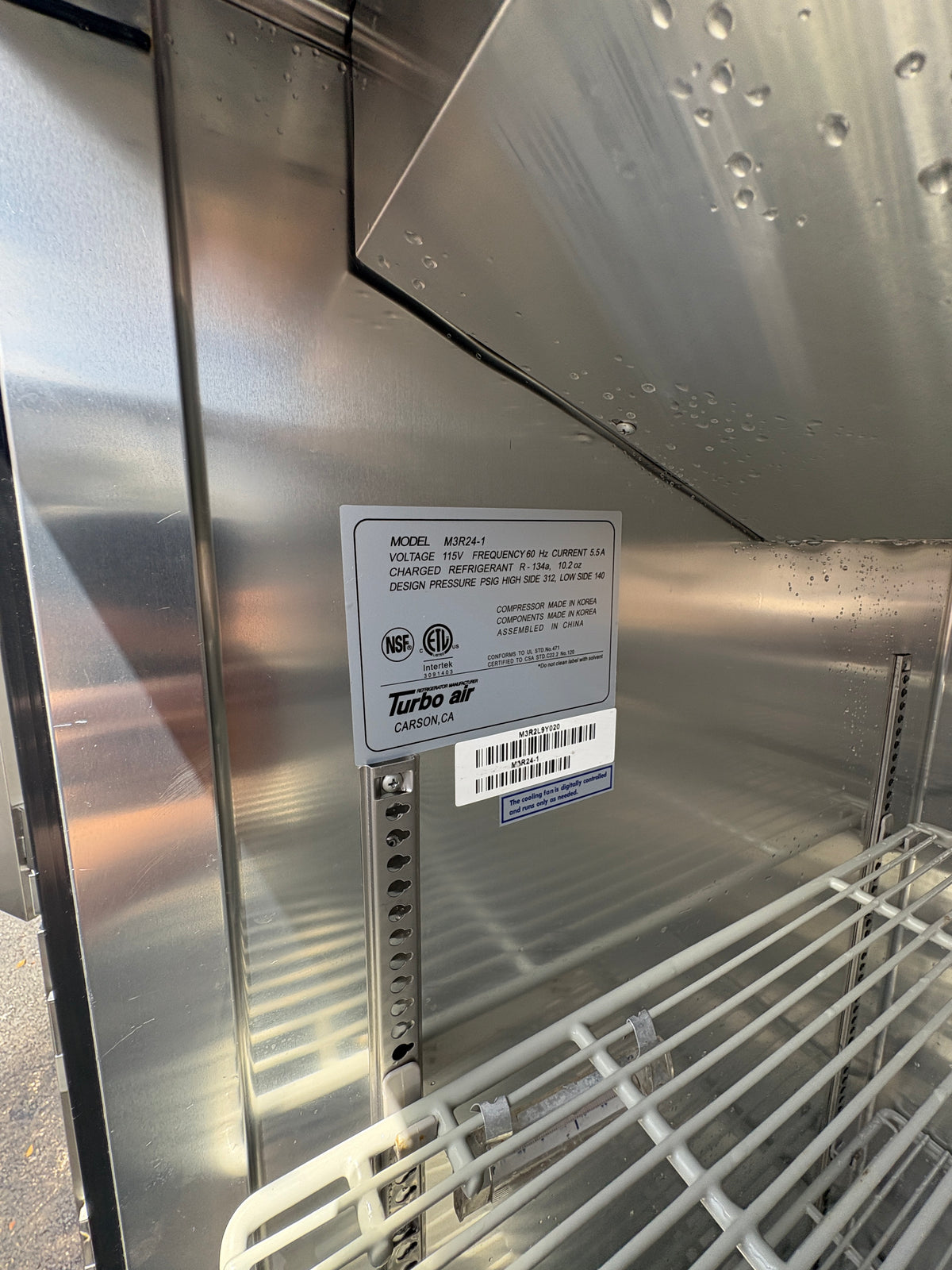 One Door Stainless Steel Refrigerator - Turbo Air - M3R24-1 - Maltese & Co