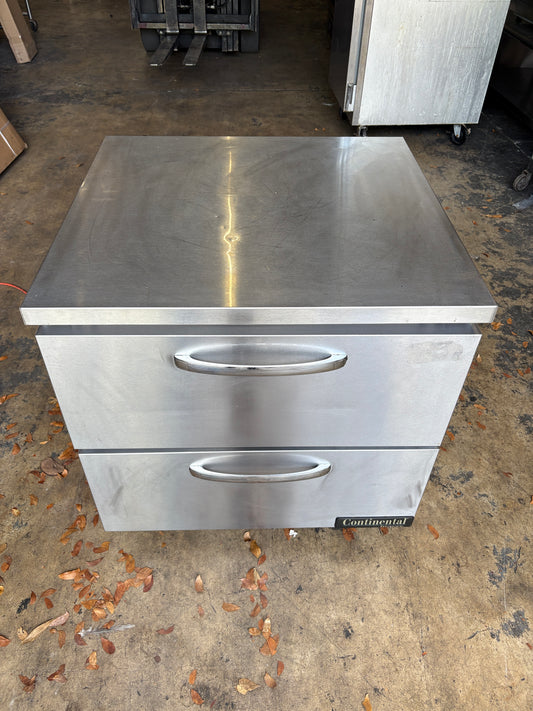 (USED) Continental  32" Worktop Refrigerator With Drawers - Model - SW32N-D - Maltese & Co