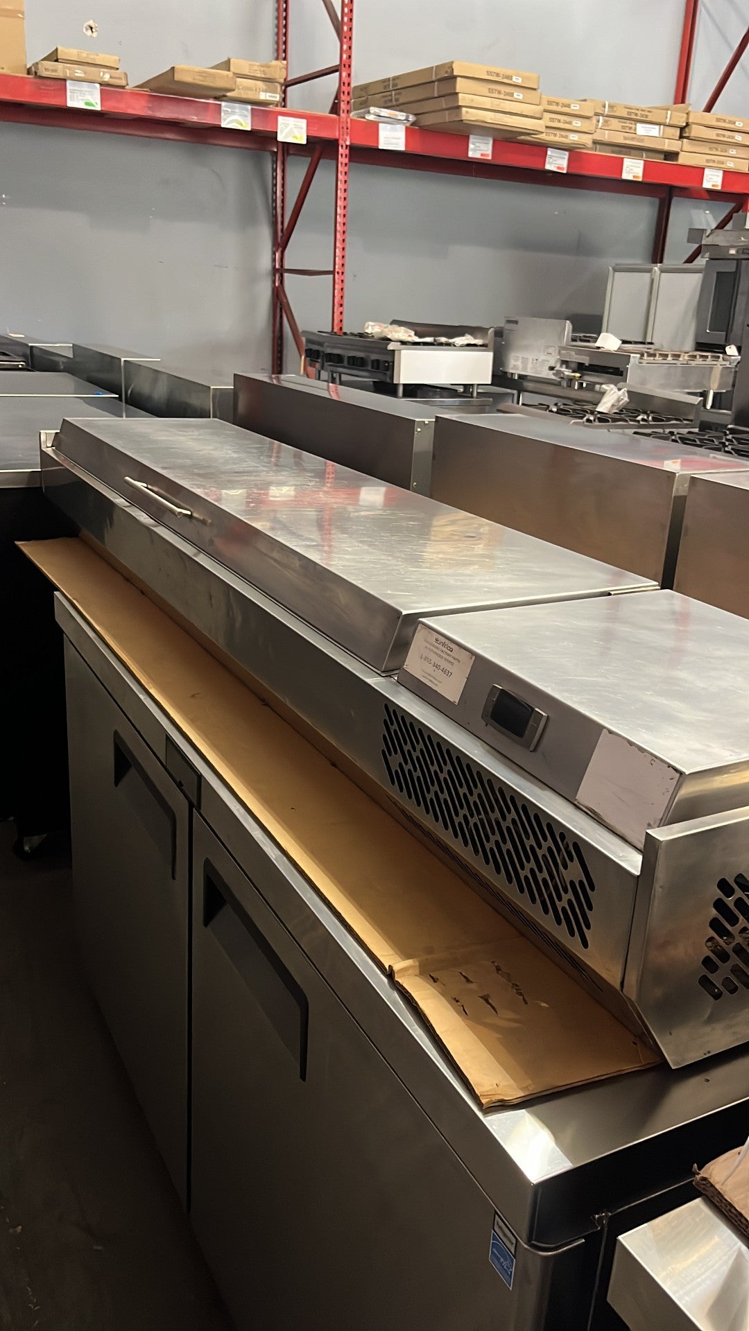 INFRICO ICT-VIP1980SOLID REFRIGERATOR COUNTERTOP PAN RAIL  (USED) - Maltese & Co