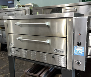 PEERLESS CW61PSC PIZZA BAKE OVEN SINGLE DECK GAS (USED)