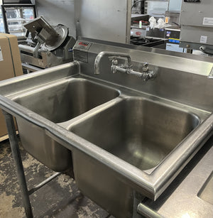 EAGLE GROUP 2 COMPARTMENT SINK (USED) 414-16-2
