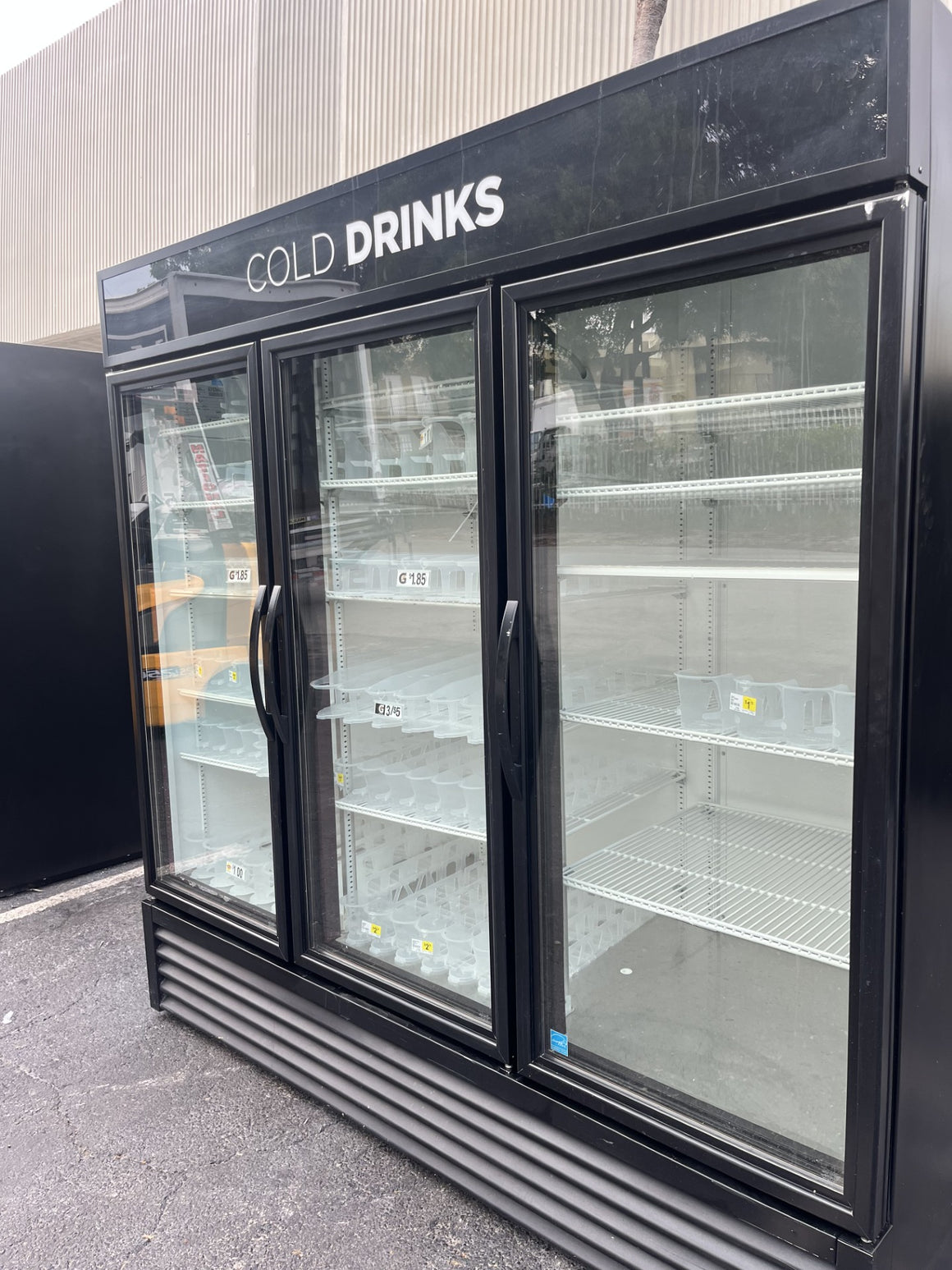 USED TRUE THREE DOOR REFRIGERATOR MERCHANDISER GDM-72-HC~TSL01