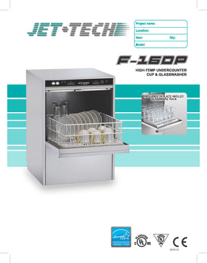 Jet-Tech - F-16DP - Undercounter Glasswasher - Brand New - Maltese & Co New and Used  restaurant Equipment 