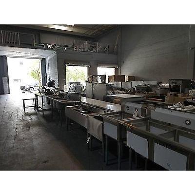 Stortec - Brand New 3 Compartment Sink wit Drain Board - S1832-672016 - Maltese & Co New and Used  restaurant Equipment 