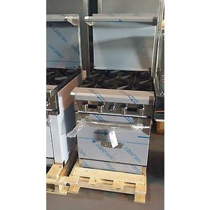 Royal - 4 Burner Stove with Oven Restaurant - Commercial  - RY-RR4-52316-N - Maltese & Co New and Used  restaurant Equipment 