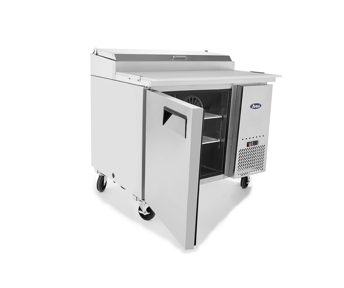 Atosa MPF8201GR 44'' Pizza Prep Table - 9.7 Cubic Ft - Maltese & Co New and Used  restaurant Equipment 