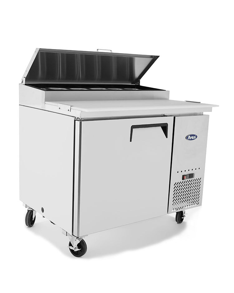Atosa MPF8201GR 44'' Pizza Prep Table - 9.7 Cubic Ft - Maltese & Co New and Used  restaurant Equipment 