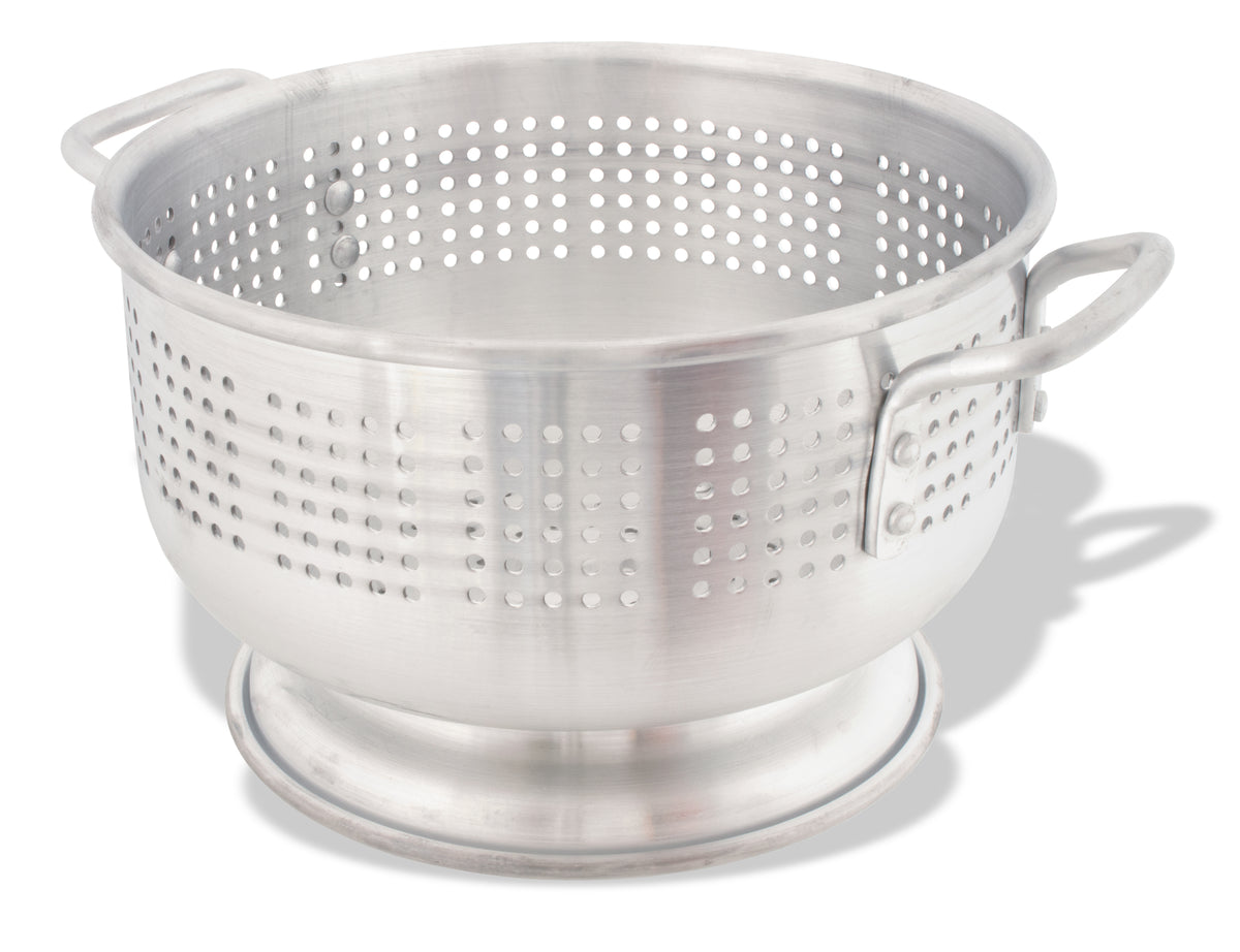 Crestware ACOL12M 12 qt. Aluminum Colander - Medium Weight - Maltese & Co New and Used  restaurant Equipment 