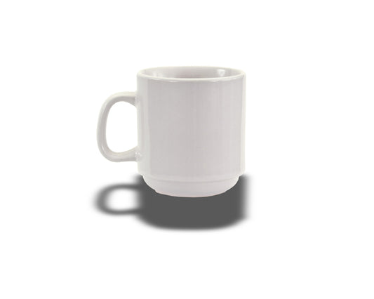 Crestware AL15 Alpine Wht 10 oz Stackable Mug - Maltese & Co New and Used  restaurant Equipment 