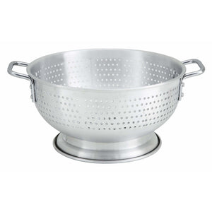 Winco - ALO-8BH - Colander w/Base & Handle, 8qt, Aluminum - Food Preparation - Maltese & Co New and Used  restaurant Equipment 