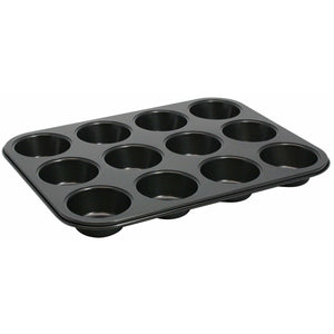 Winco - AMF-12NS - 12 Cup Muffin Pan, Non-stick, 3oz, Carbon Steel - Bakeware - Maltese & Co New and Used  restaurant Equipment 