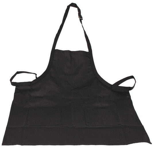 Crestware - BABL - Bib Apron 2 Pocket - Black - Maltese & Co New and Used  restaurant Equipment 