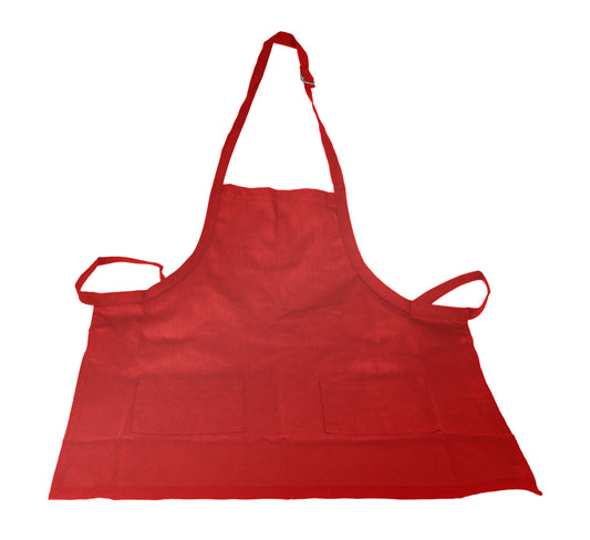 Crestware - BAR - Bib Apron 2 Pocket - Red - Maltese & Co New and Used  restaurant Equipment 