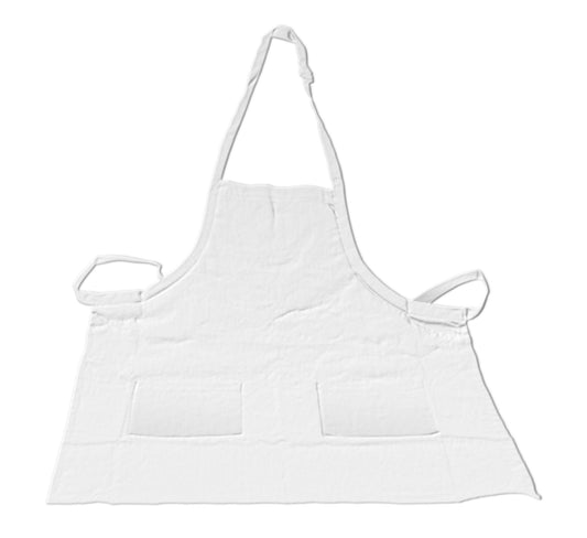 Crestware - BAW - Bib Apron 2 Pocket - White - Maltese & Co New and Used  restaurant Equipment 