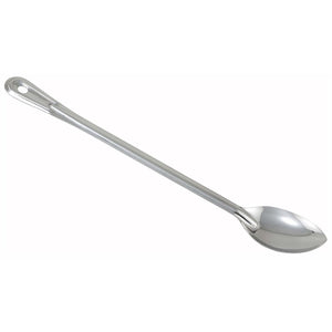 Winco - BSON-18 - Winco Prime One-piece Stainless Steel 18" Solid Basting Spoon, NSF - Kitchen Utensils - Maltese & Co New and Used  restaurant Equipment 