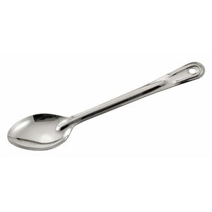 Winco - BSOT-11H - 11" Solid Basting Spoon, 1.5mm, Stainless Steel - Kitchen Utensils - Maltese & Co New and Used  restaurant Equipment 