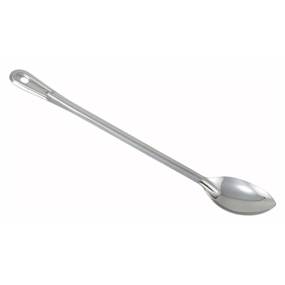 Winco - BSOT-18 - 18" Solid Basting Spoon, 1.5mm, Stainless Steel - Kitchen Utensils - Maltese & Co New and Used  restaurant Equipment 