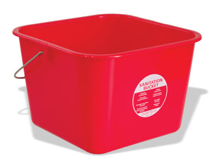 Crestware BUCLR Lg. Red Cleaning Bucket 8 qt - Maltese & Co New and Used  restaurant Equipment 