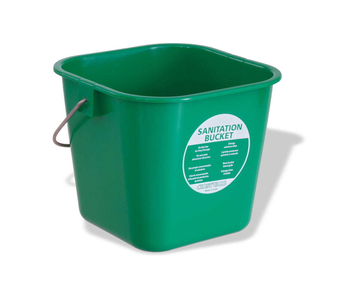 Crestware BUCSG Sm. Green Cleaning Bucket 3 qt - Maltese & Co New and Used  restaurant Equipment 