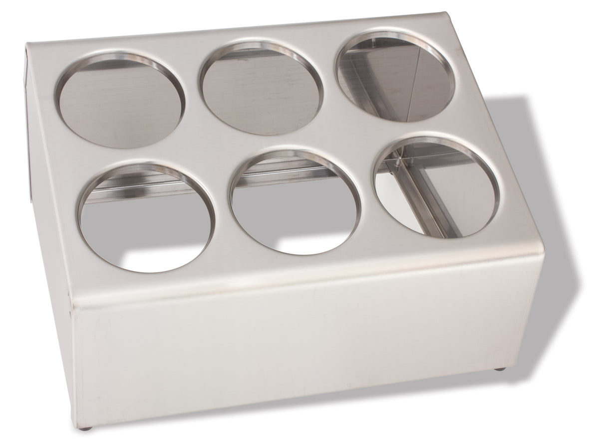 Crestware - CFD6 - 6-Hole Counter Flatware Dispenser - Maltese & Co New and Used  restaurant Equipment 