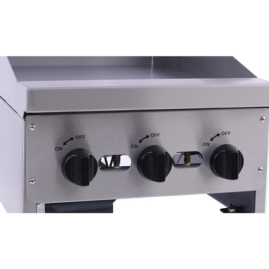 Venancio - 18" Gas Griddle - 3 Manual Controls - CG18-3 - Maltese & Co New and Used  restaurant Equipment 