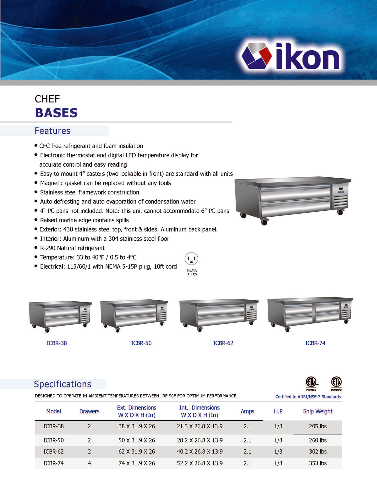 IKON - ICBR-38 - Chef Base - Brand New - Maltese & Co New and Used  restaurant Equipment 