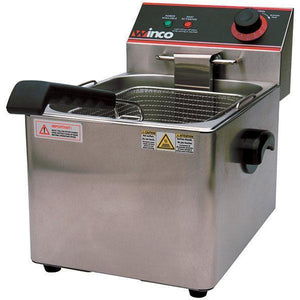 Winco - EFS-16 - Electric Fryer, Single Well, 16Lbs Capacity, 120V - Countertop - Maltese & Co New and Used  restaurant Equipment 